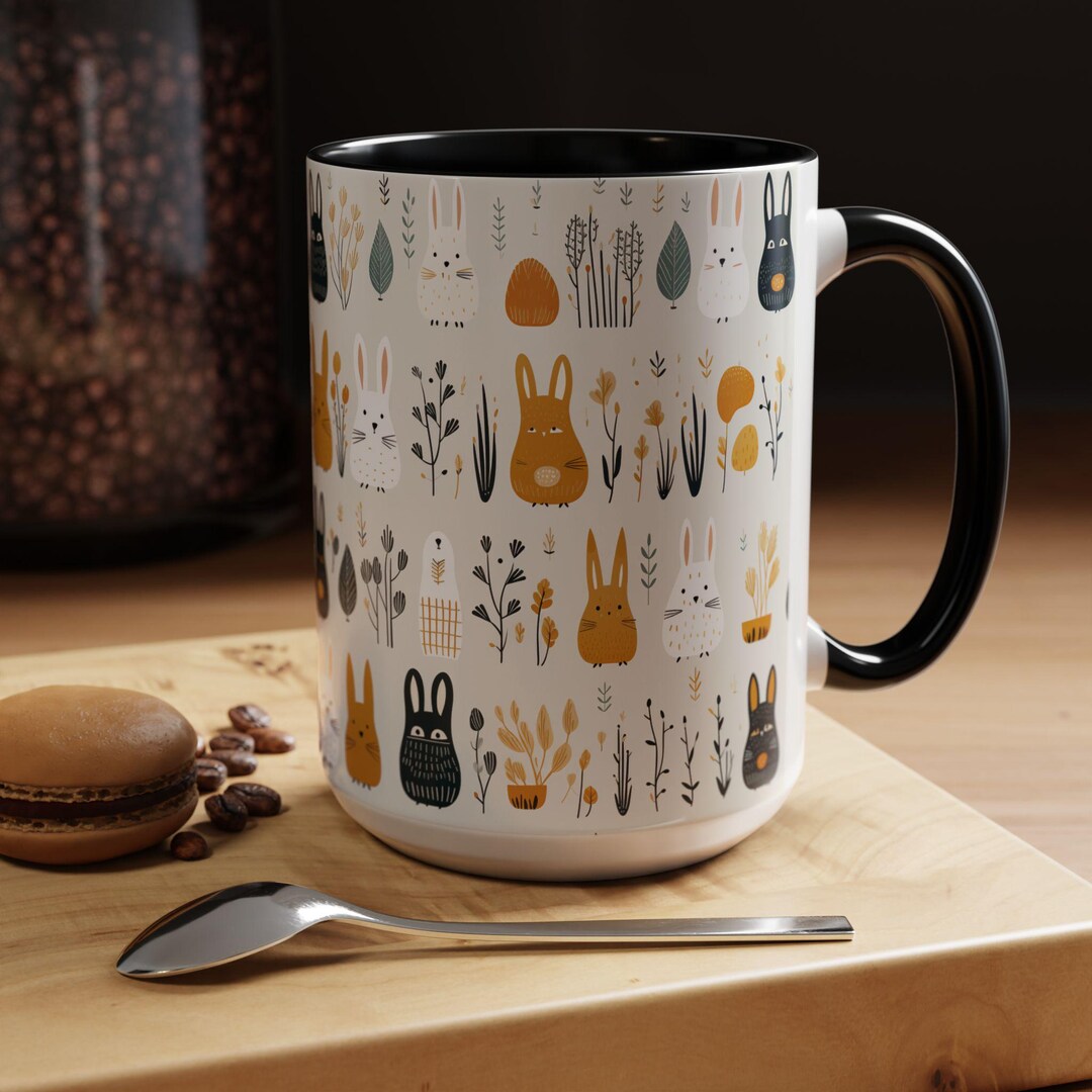 Rabbit Coffee Mug, Cute Bunny Gift, Pet Rabbit Lover, Gift for Her ...