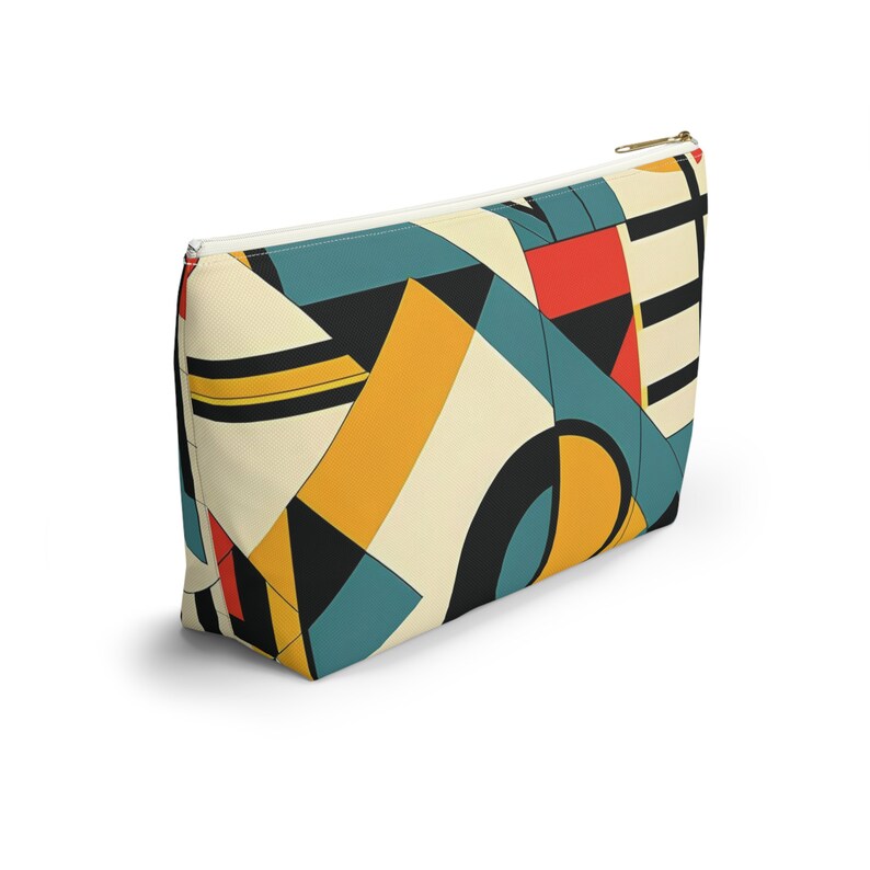 Mid Mod Accessory Bauhaus Mid Modern Accessory Pouch W T-bottom. Geometric Pouch - Etsy