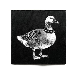 Toppa da cucire con oca selvatica punk – Divertente, Cottagecore dark, Weirdcore, Crust Punk, Goth, toppe da battaglia per giacche e borse