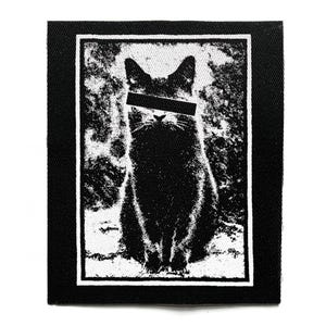 Punk Grunge Cat Sew On Patch – Crust Punk, Dark Cottagecore, Weirdcore, Funny, Goblincore Battle Jacket Patches