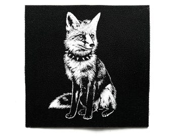 Punk Fuchs Aufnäher zum aufnähen – Cottagecore, Weirdcore, Crust Punk, Goth, Gothic, Jacke Aufnäher für Jacken & Taschen