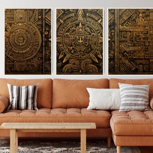 Mayan Poster, Captivating Décor for Your Walls, Mayan Calendar, Indigenous Art, Culture. Digital Download. MayanArt IndigenousCulture Decor