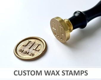 Custom Wax Stamp & Handle, Custom Logo, Personalised Design, Wedding Invitations, Stationery