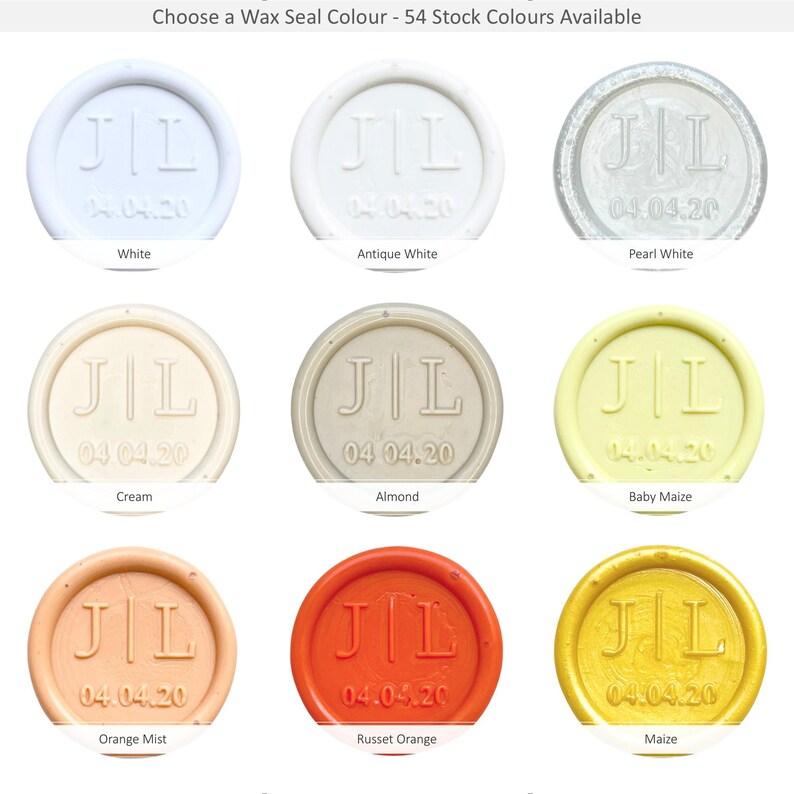 Wax Seal Stickers, Pre-Designed Styles, Self-Adhesive Wax Seals image 6