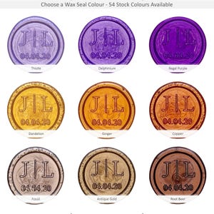 Wax Seal Stickers, Pre-Designed Styles, Self-Adhesive Wax Seals image 9