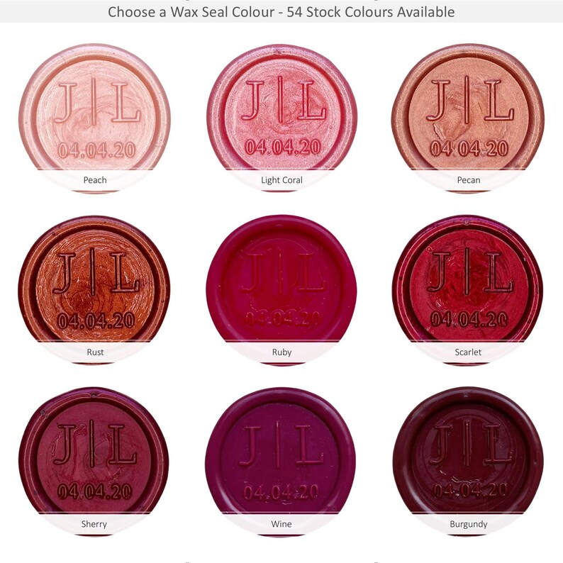 Wax Seal Stickers, Pre-Designed Styles, Self-Adhesive Wax Seals image 5