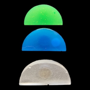 Resin Half Moon Pins - Glow in the Dark