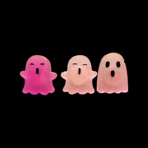 Small Resin Ghost Pins - Glow in the Dark