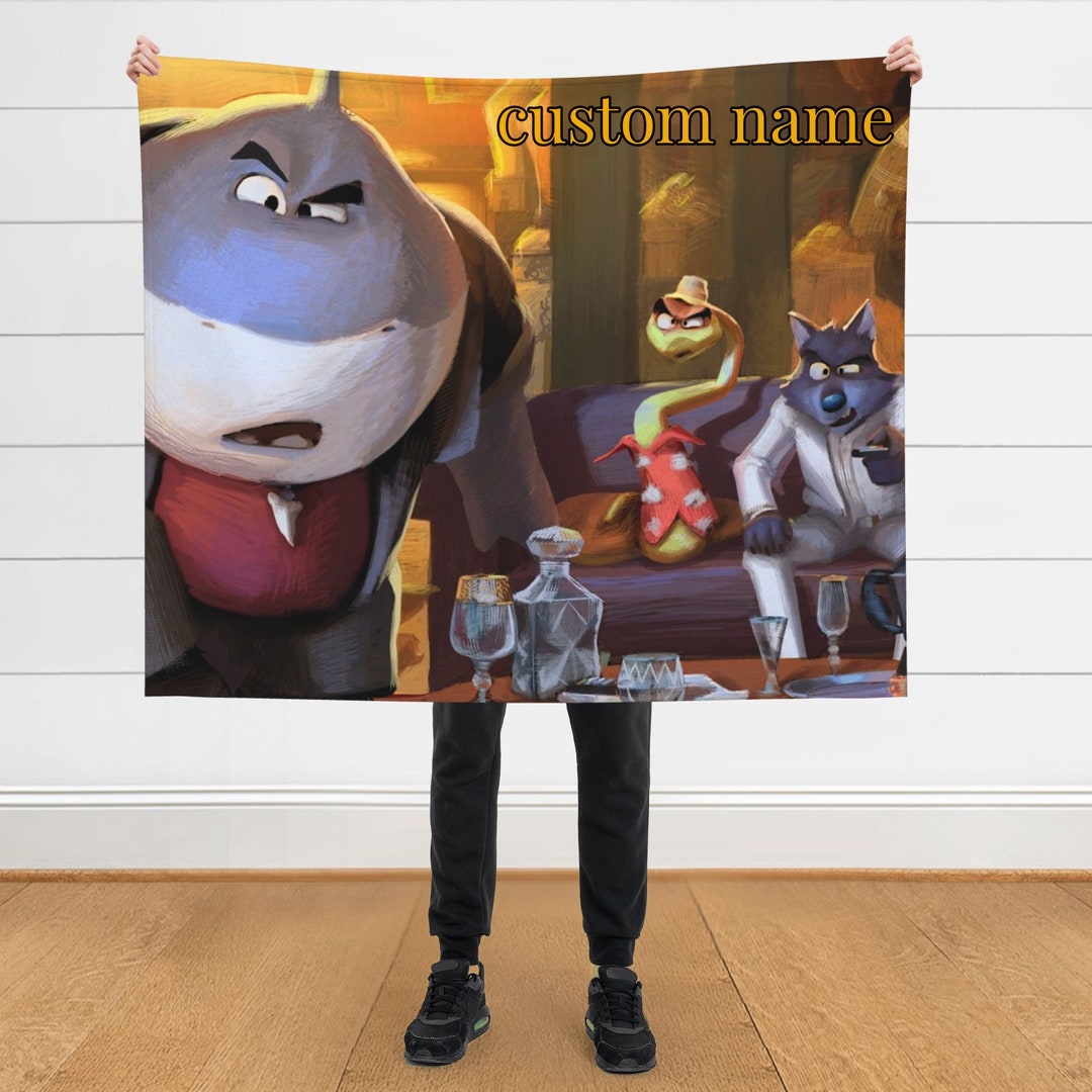 Personalized Name the Bad Guys Blankets Custom Throw Blanket Etsy