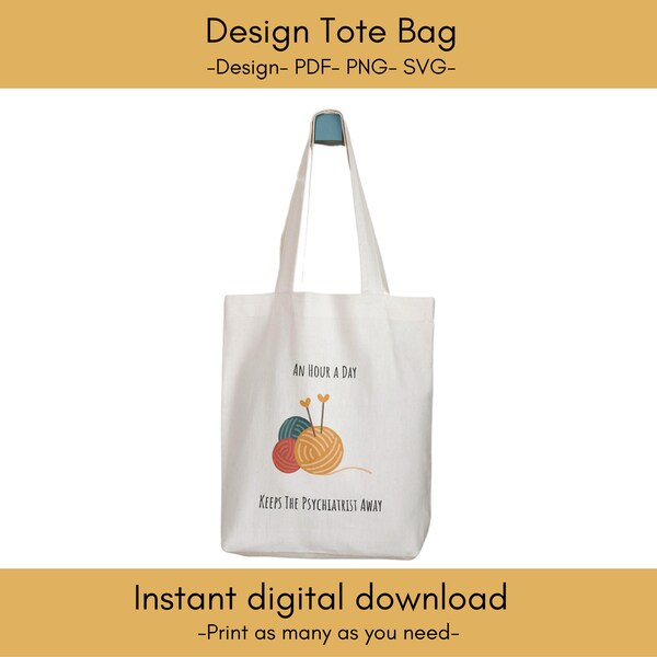 Design tote bag, SVG, PDF, PNG