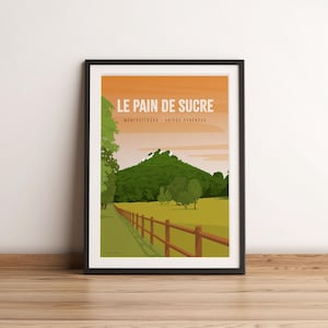Affiche Pic de Montgailhard Pain de sucre Pyrénées Ariégeoises