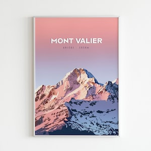 Poster Mont Valier Pyrenees Ariège