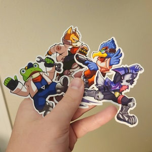 Nintendo Super Smash Bros - Star Fox Space Animals Sticker Pack image 7