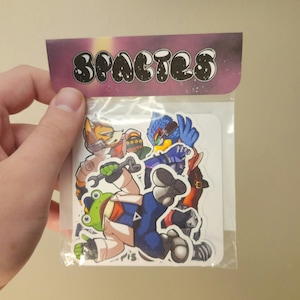 Nintendo Super Smash Bros - Star Fox Space Animals Sticker Pack image 6