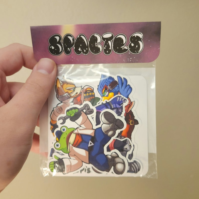 Nintendo Super Smash Bros - Star Fox Space Animals Sticker Pack image 6