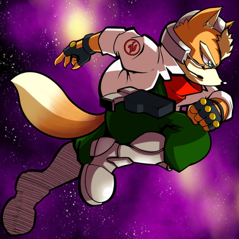 Nintendo Super Smash Bros - Star Fox Space Animals Sticker Pack image 3