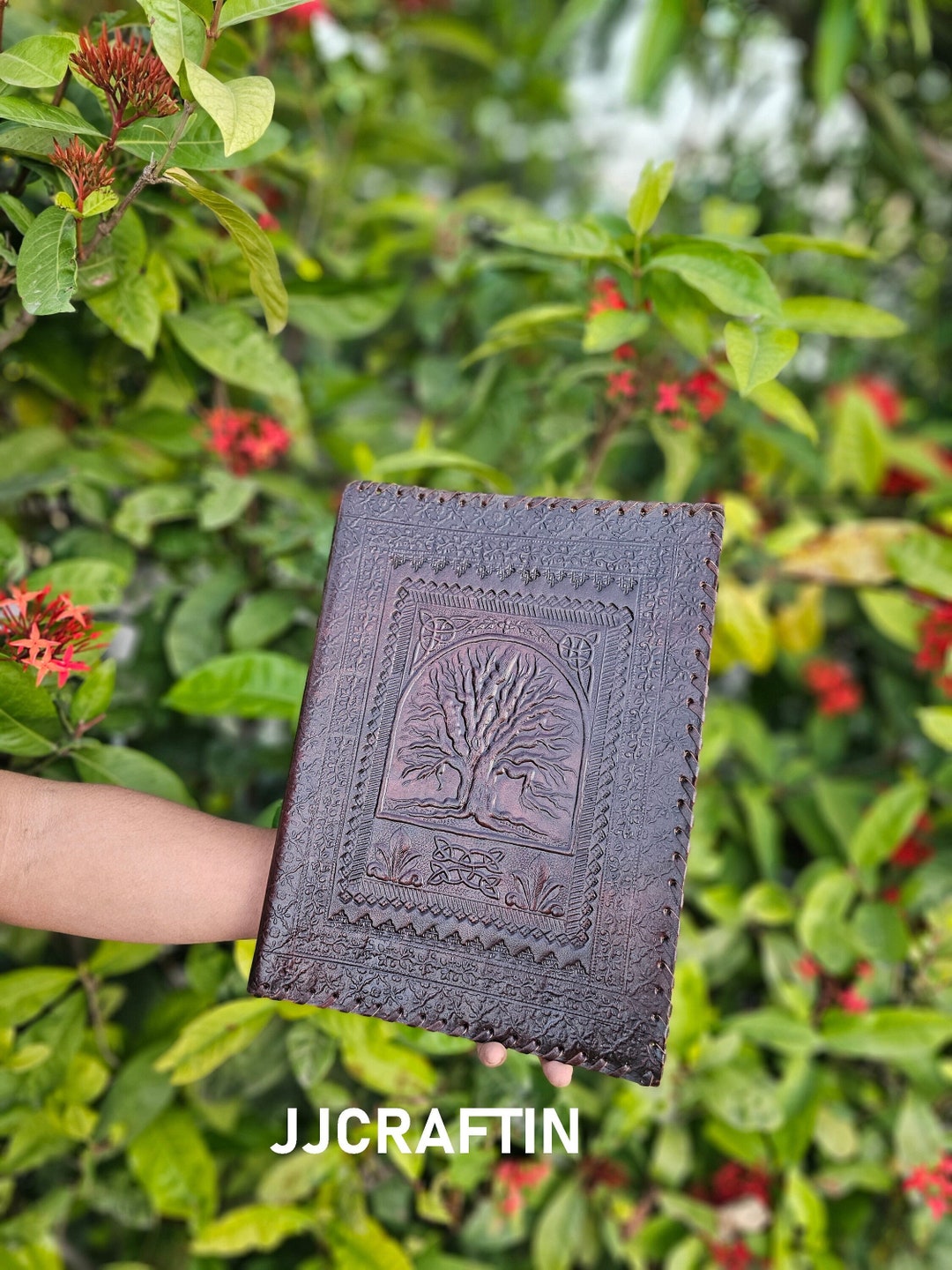 A4 Size Leather Journal Binder, Paper Document Holder, Easy Travel Note