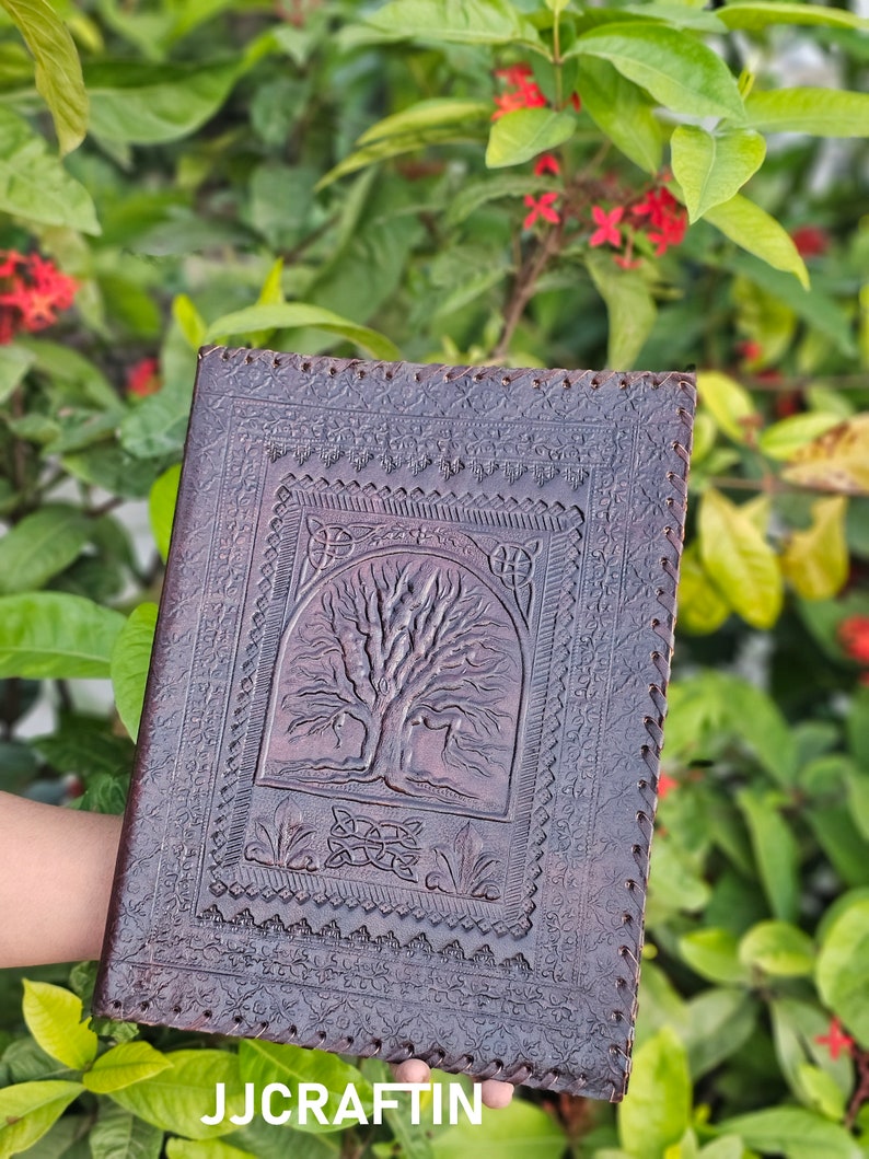 A4 Size Leather Journal Binder, Paper Document Holder, Easy Travel Note