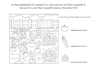 Summer Bible Verse Coloring Pages for Kids: Sunday School Activity (PDF Download)