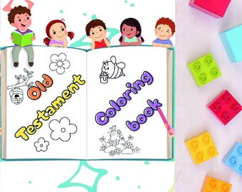 Old Testament Coloring Book: Sunday School Bible Pages (Digital Download)