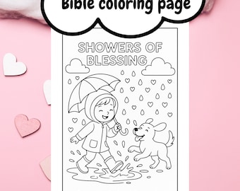 Kids coloring craft, bible verse coloring page, Christian coloring sheet, Sunday school craft, homeschool coloring page, psalm coloring