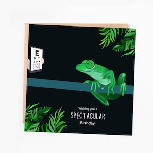 Have a Spectacular Birthday Greeting Card  |  Funny Frog Birthday Card | Birthday Card | Frog Art Card