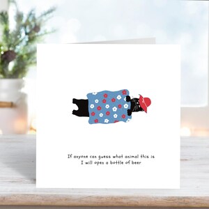 Carte de voeux drôle de bière de chat, carte humoristique de meme de chat, parfaite pour des célébrations d'anniversaire, cadeau d'amusement pour des amants de chat