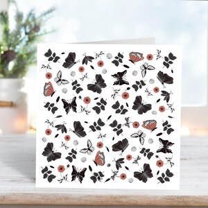 Carte de voeux pour la fête des mères papillons | Carte de voeux illustrée pour la fête des Mères | Carte Papillons