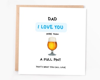 Beer Dad Grußkarte | Lustiges Vatertagsgeschenk