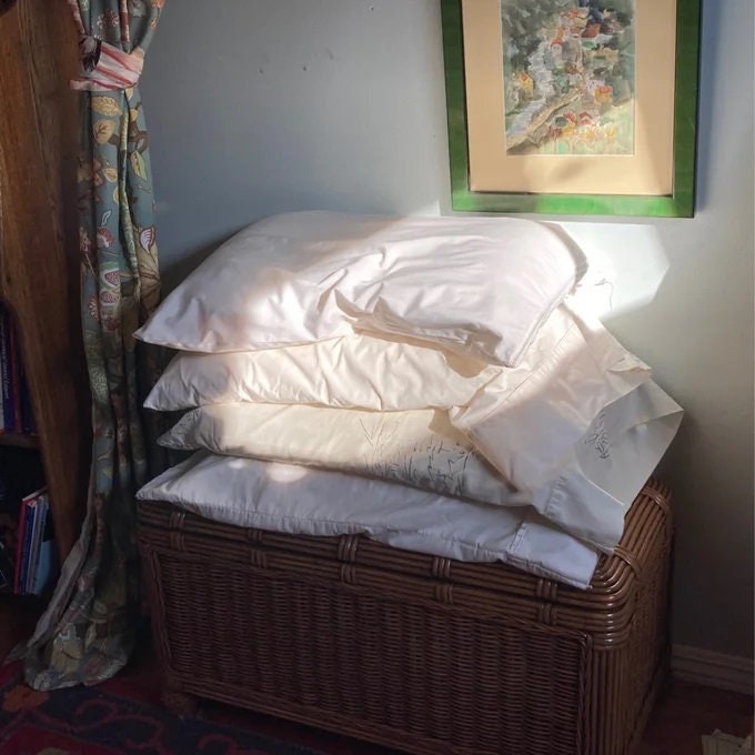 Bamboo Wicker Storage Trunk Living Room Bedroom Etsy