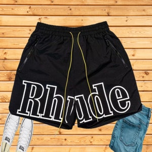 Rhude Shorts Letters Casual sportshorts Amerikaanse High Street Casual losse strandshorts, unisex