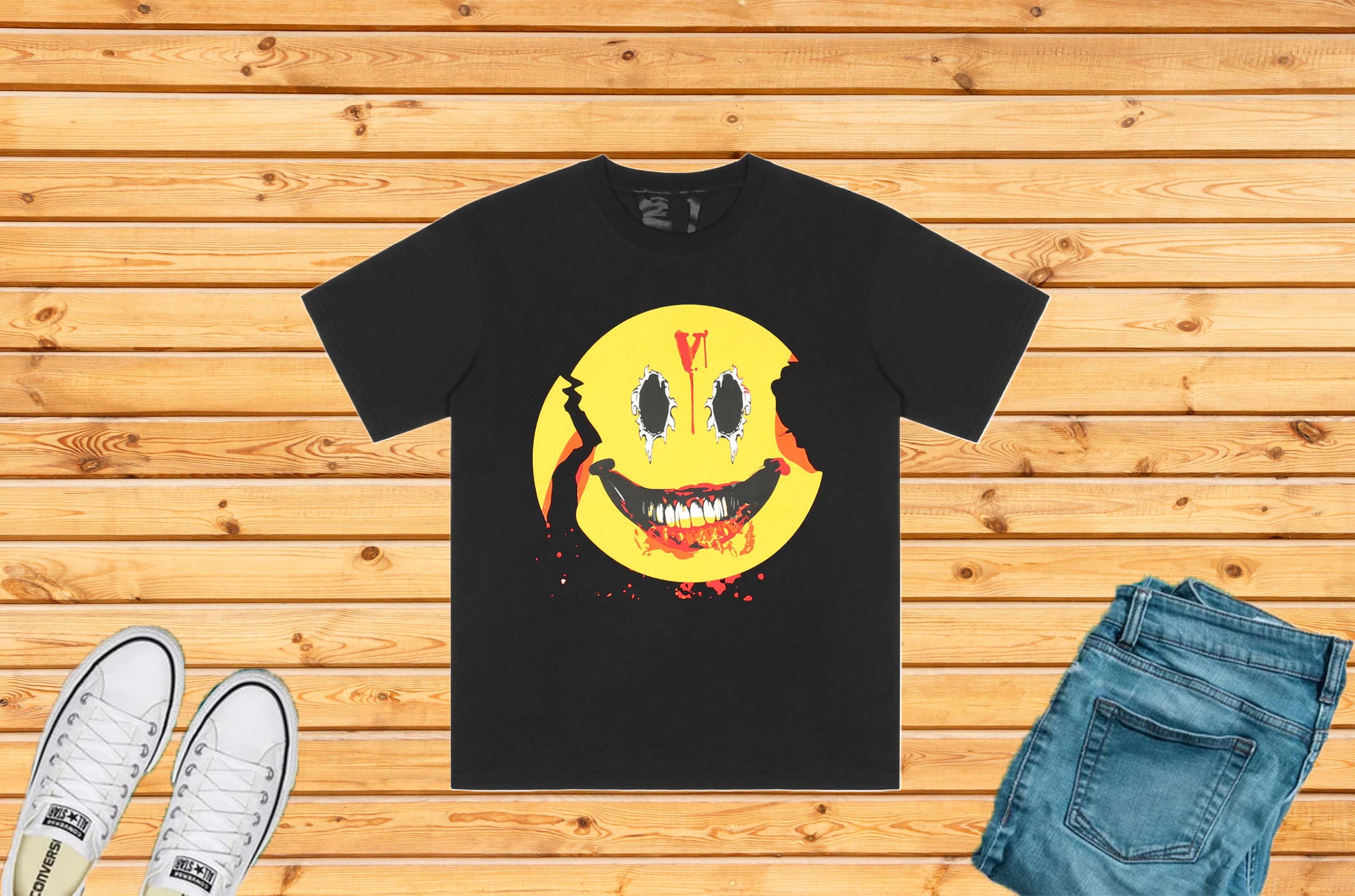 Discover Broken Smiley Face V-lone T-Shirt, Vintage Big V T-Shirt, V.lone Unisex Tee Shirt, Y2K Shirt, Couple T-shirt, V-Lone Shirt V03