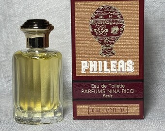 Vintage 80s miniature Nina Ricci, Phileas, EdT 10ml, full, w/box (MEN'S)