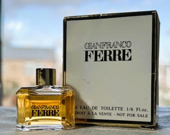 Vintage 80s miniature Gianfranco Ferre EdT 5ml, full, w/box