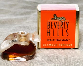 Vintage 1990 miniature Gale Hayman, Beverly Hills Glamour, Parfum 3ml, FULL w/ box