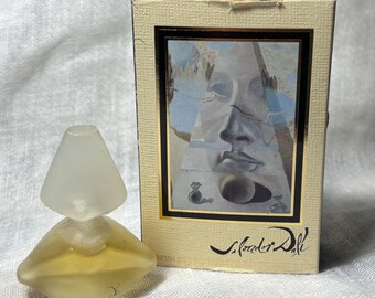 Vintage 80s miniature SALVADOR DALI, PdT 5ml, full, w/box