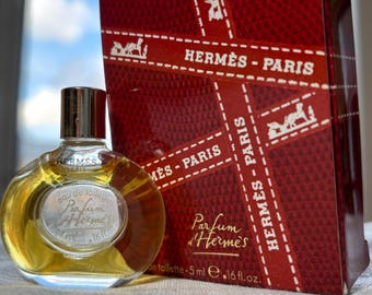 Vintage 80s miniature Parfum d’Hermes, EdT 5ml, full, w/box