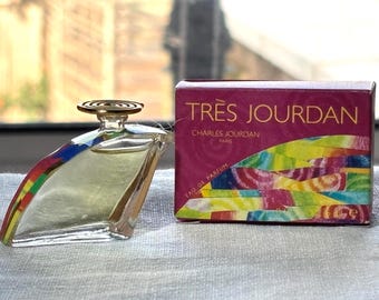 Vintage 80s miniature Charles Jourdan Tres Jourdan, EdP 5ml, full, w/box