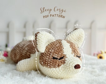 Corgi Dog Amigurumi Crochet Pattern, Amigurumi Crochet Pattern, Puppy Crochet Pattern English, Dog Crochet Pattern