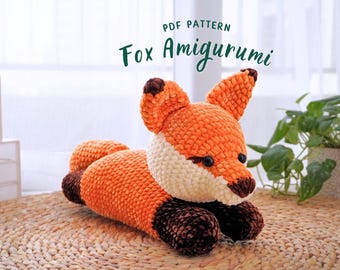 Fox Amigurumi Crochet Pattern, Amigurumi Crochet Pattern, Amigurumi Crochet Pattern English, Handmade Amigurumi Crochet Pattern