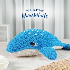Whale Crochet Pattern, Amigurumi Crochet Pattern, Handmade Crochet Pattern, Whale Crochet Pattern, PDF Crochet Pattern