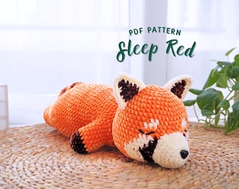 Red Panda Amigurumi Crochet Pattern, Amigurumi Crochet Pattern, Amigurumi Crochet Pattern English, Handmade Amigurumi Crochet Pattern