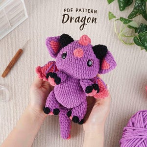 Dragon Crochet Pattern, Amigurumi Crochet Pattern, Handmade Amigurumi Crochet Pattern, Adorable Dragon Crochet Pattern, PDF Crochet Pattern