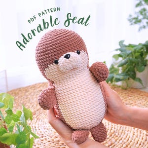 Adorable Seal Crochet Pattern, Underwater Animals Crochet Pattern, Amigurumi Crochet Pattern,  Stuffed Sea Animals Crochet Pattern