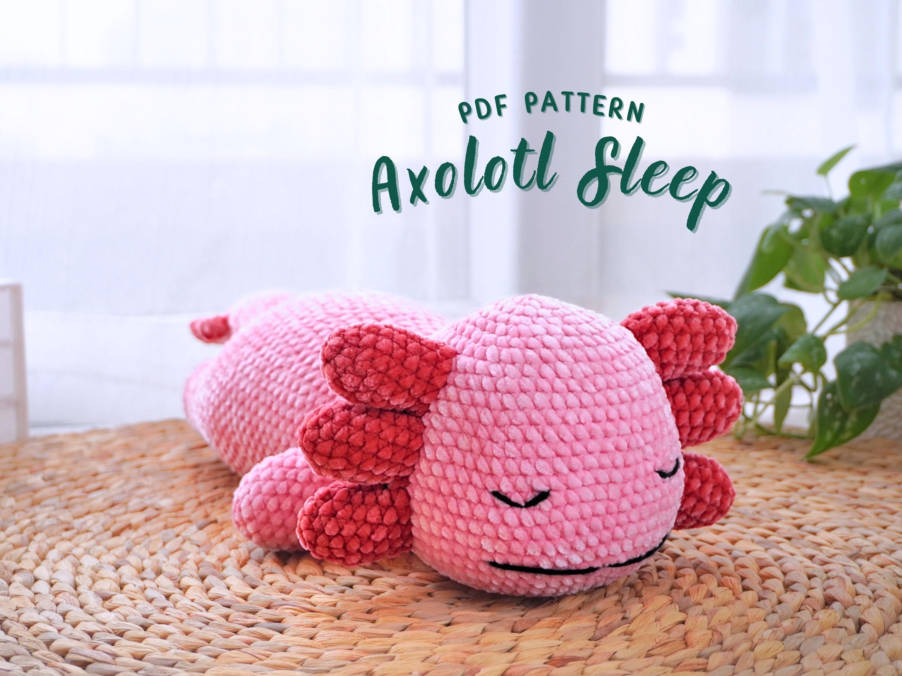 Axolotl Amigurumi Crochet Pattern, Amigurumi Crochet Pattern, Amigurumi Crochet Pattern English, Handmade Amigurumi Crochet Pattern