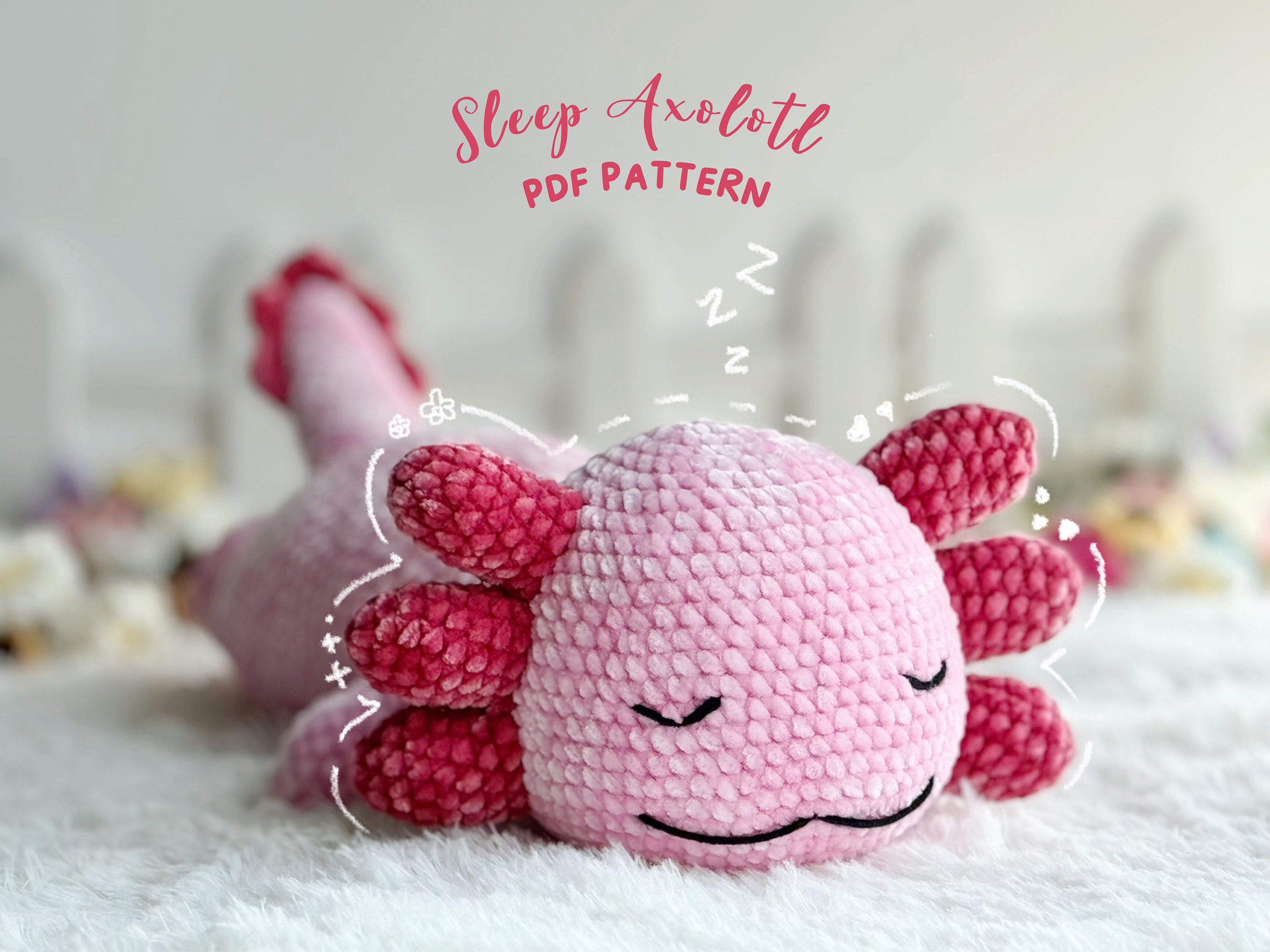 Beginner Crochet Kit Amigurumi Axolotl, DIY Crochet Kit, Easy First Starter  Crochet Kit, Amigurumi Kit, DIY Craft Kit Gift, Crochet Axolotl 