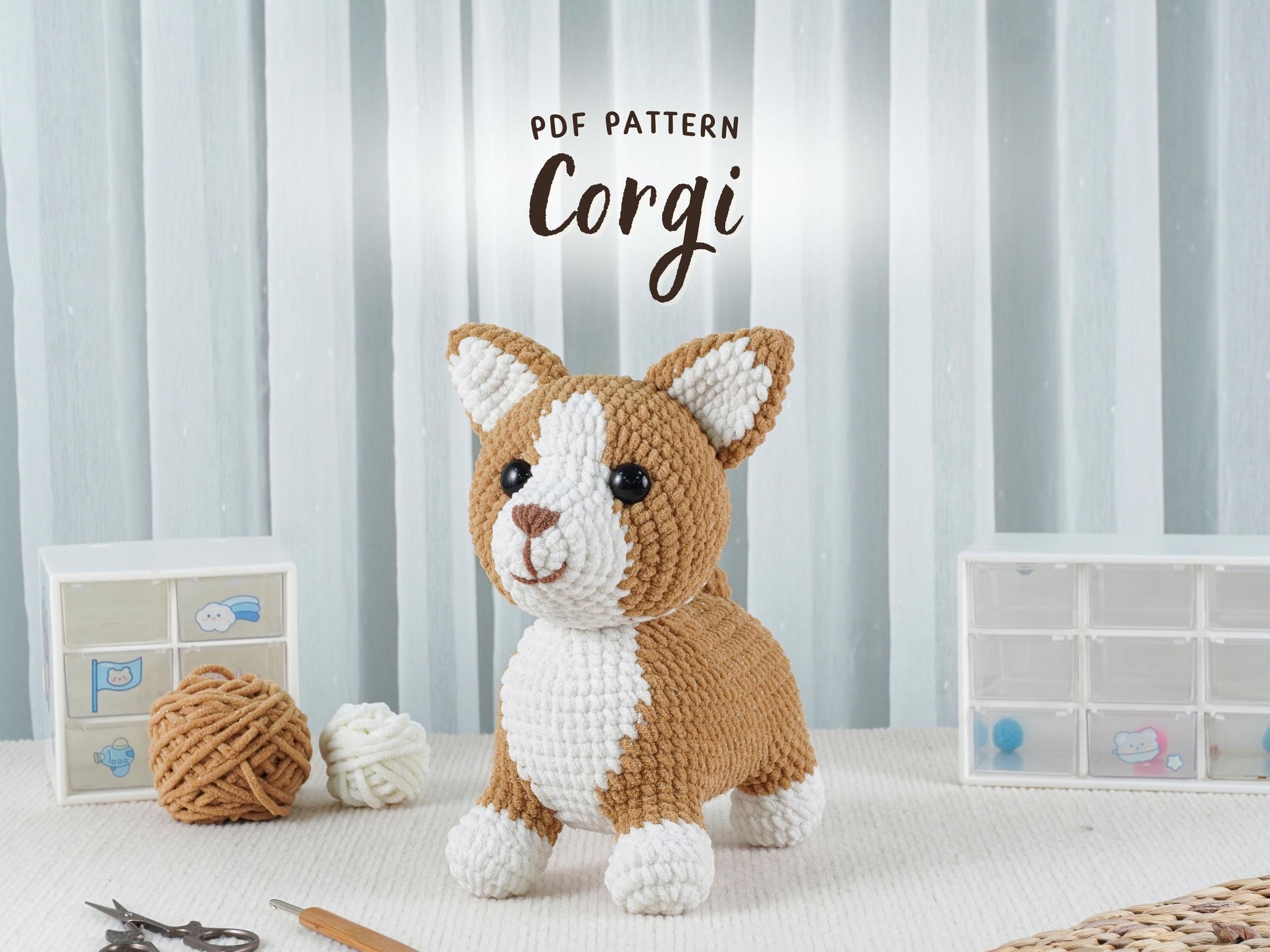 Corgi Crochet Pattern, Amigurumi Crochet Pattern, Puppy Crochet Pattern English, Dog Crochet Pattern, Handmade Crochet Pattern, PDF Pattern
