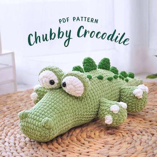 Molliges Krokodil Häkelmuster, Amigurumi Häkelanleitung, Handmade Häkelanleitung, Krokodil Häkelanleitung, PDF Häkelanleitung