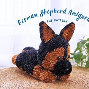 German Shepherd Crochet Pattern, Amigurumi Crochet Pattern,Puppy Crochet Pattern English, Dog Crochet Pattern