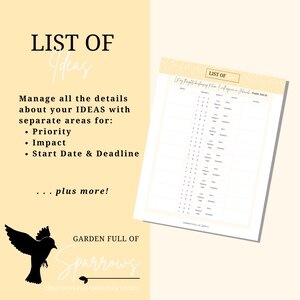 List of Ideas